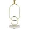 B&M Marble & Gold Candle Holder