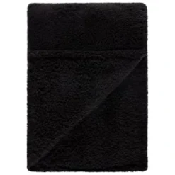 Simply Everyday Teddy Rolled Throw - Black 9 Simply Everyday Teddy Rolled Throw - Black -Chic Home Decor Store 388692 simply teddy rolled throw black 2