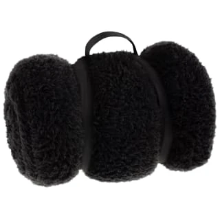 Simply Everyday Teddy Rolled Throw - Black 1 Simply Everyday Teddy Rolled Throw - Black