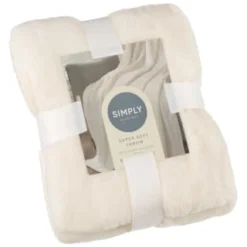 Simply Everyday Super Soft Throw - Cream
