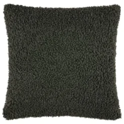B&M Roma Boucle Cushion Cover - Dark Green