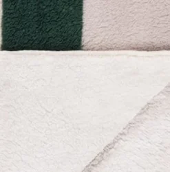 B&M Highland Green Check Sherpa Doublesided Throw -Chic Home Decor Store 388770 highland green check sherpa throw 4