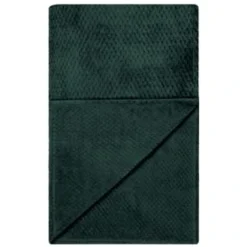 B&M Waffle Throw - Dark Green -Chic Home Decor Store 388773 waffle throw dark green