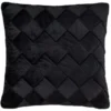 B&M Rubin Black Velvet Basket Weave Cushion
