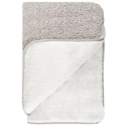 B&M Montana Two Tone Sherpa Throw - Natural -Chic Home Decor Store 388815 montana sherpa throw 3