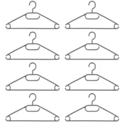 B&M Swivel Hook Hangers 8pk - Grey 5 B&M Swivel Hook Hangers 8pk - Grey -Chic Home Decor Store 389265 home organisation 8pk swivel hook hangers grey 2