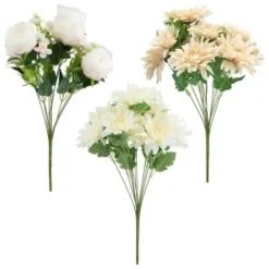 B&M Large Flower Bunch - Cream -Chic Home Decor Store 390731 large bunch group