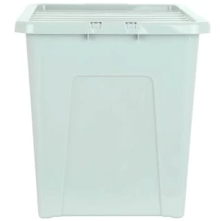 B&M Storage Box With Lid 80L - Sage 4 B&M Storage Box With Lid 80L - Sage - Image 4