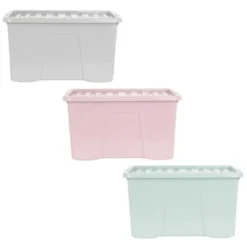 B&M Storage Box With Lid 60L - Sage 9 B&M Storage Box With Lid 60L - Sage -Chic Home Decor Store 391387 391388 391389 60l storage box group 2