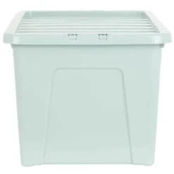 B&M Storage Box With Lid 60L - Sage 8 B&M Storage Box With Lid 60L - Sage -Chic Home Decor Store 391388 sage 60l storage box 2