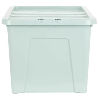 B&M Storage Box With Lid 60L - Sage 4 B&M Storage Box With Lid 60L - Sage - Image 4