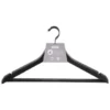 B&M Matt Black Wooden Hangers 4pk