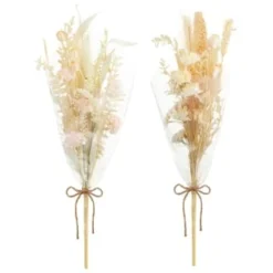 B&M Dried Flower Bunches - Pink -Chic Home Decor Store 394378 neutral dried bunches group