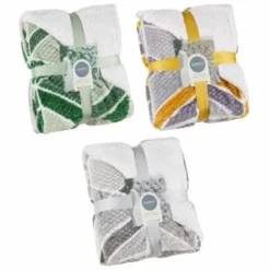 B&M Simply Geo Waffle Throw - Green -Chic Home Decor Store 394916 394917 394920 simply geo waffle throw group