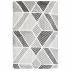 B&M Simply Geo Waffle Throw - Grey -Chic Home Decor Store 394917 simply geo waffle throw grey 2