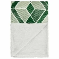 B&M Simply Geo Waffle Throw - Green -Chic Home Decor Store 394920 simply geo waffle throw green 3
