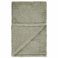 B&M Simply Two Tone Teddy Throw - Sage -Chic Home Decor Store 394928 simply plain teddy throw sage