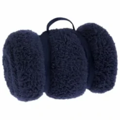 B&M Simply Teddy Navy Rolled Throw