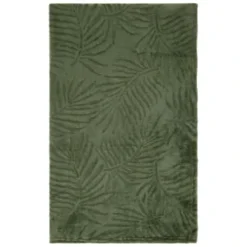 Large Leaf Embossed Green Throw -Chic Home Decor Store 394947 large leaf embossed green throw 2