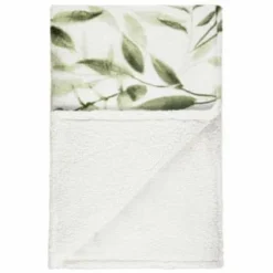 Winston Green Leaf Sherpa Throw -Chic Home Decor Store 394948 winston leaf sherpa throw green 2