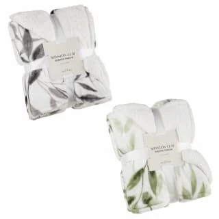 Winston Mono Leaf Sherpa Throw 5 Winston Mono Leaf Sherpa Throw - Image 5