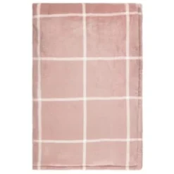 Winston Blush Sherpa Check Throw 6 Winston Blush Sherpa Check Throw -Chic Home Decor Store 394980 winston check throw blush 3