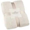 Large Cream Fleece Throw