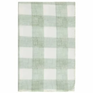 Simply Sage & Gingham Polar Fleece Throw 2pk 3 Simply Sage & Gingham Polar Fleece Throw 2pk - Image 3