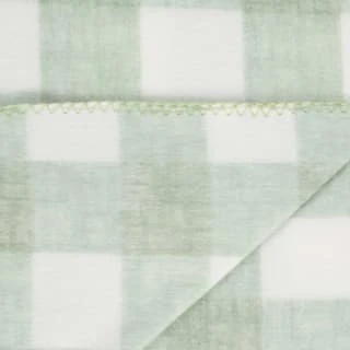 Simply Sage & Gingham Polar Fleece Throw 2pk 7 Simply Sage & Gingham Polar Fleece Throw 2pk - Image 7