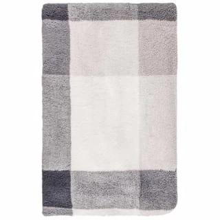 Grey Check Sherpa Throw 3 Grey Check Sherpa Throw - Image 3