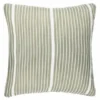 Green Stripe Double Sided Woven Cushion With Pipe