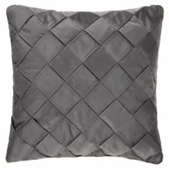 Basket Weave Charcoal Cushion