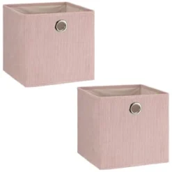 Lokken Cord Storage Cubes 2pk - Pink -Chic Home Decor Store 395813 2pk cord lokken storage cubes pink