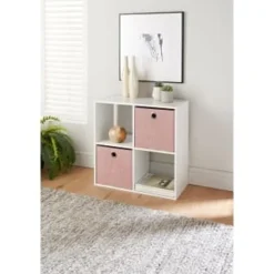 Lokken Cord Storage Cubes 2pk - Pink -Chic Home Decor Store 395813 2pk cord lokken storage cubes pink 4