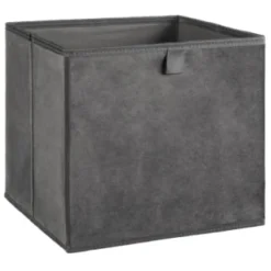 Lokken Velvet Storage Cubes 2pk - Grey