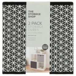 Lokken Mark Making Storage Cubes 2pk - Mono -Chic Home Decor Store 395850 2pk lokken mono storage cubes mark making 2