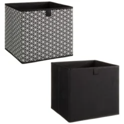 Lokken Mark Making Storage Cubes 2pk - Mono -Chic Home Decor Store 395850 2pk lokken mono storage cubes mark making 3
