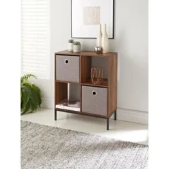 Lokken Linen Storage Cubes 2pk - Grey -Chic Home Decor Store 395851 2pk linen lokken storage cubes grey