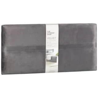 B&M Velvet Storage Box - Grey 3 B&M Velvet Storage Box - Grey - Image 3