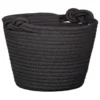 B&M Cara Rope Basket With Handle - Black