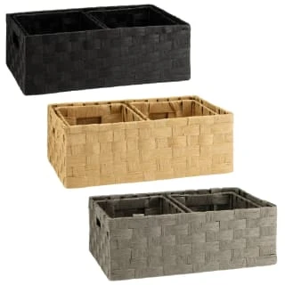 B&M Caen Set Of 3 Paper Rope Baskets - Grey 5 B&M Caen Set Of 3 Paper Rope Baskets - Grey - Image 5