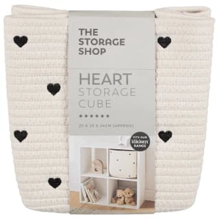 B&M Heart Shaped Storage Cube 1 B&M Heart Shaped Storage Cube