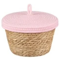 B&M Kendall Basket With Lid - Pink