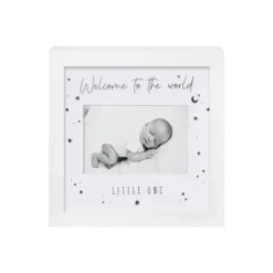 B&M Box Photo Frame - Welcome To The World Little One -Chic Home Decor Store 396343 box frame welcome to the world little one 2