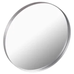 B&M Silver Round Small Mirror