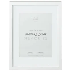 B&M A4 New York Box Photo Frame - White