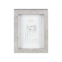 B&M Concrete Effect Photo Frame 4 X 6" 3 B&M Concrete Effect Photo Frame 4 X 6" -Chic Home Decor Store 396620 concrete effect frame 4x6 1