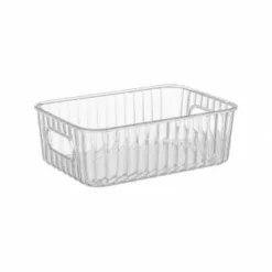 Ribbed Clear Storage Tub - Small