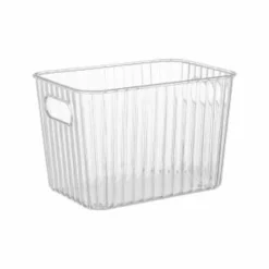 Ribbed Clear Storage Tub - Medium