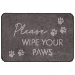 B&M Super Soft Pet Doormat - Grey